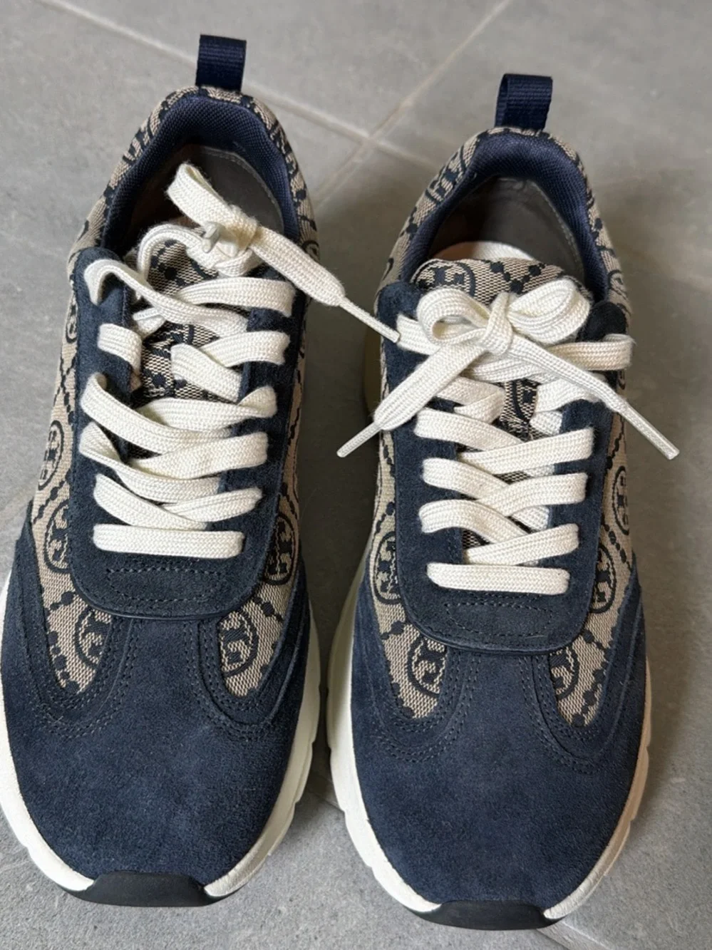 Tory Burch Monogram Sneakers | Women’s Size 8 | Excellent Condition